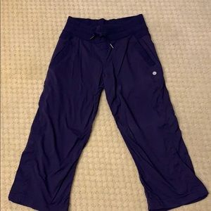Lululemon Studio Crop, navy blue